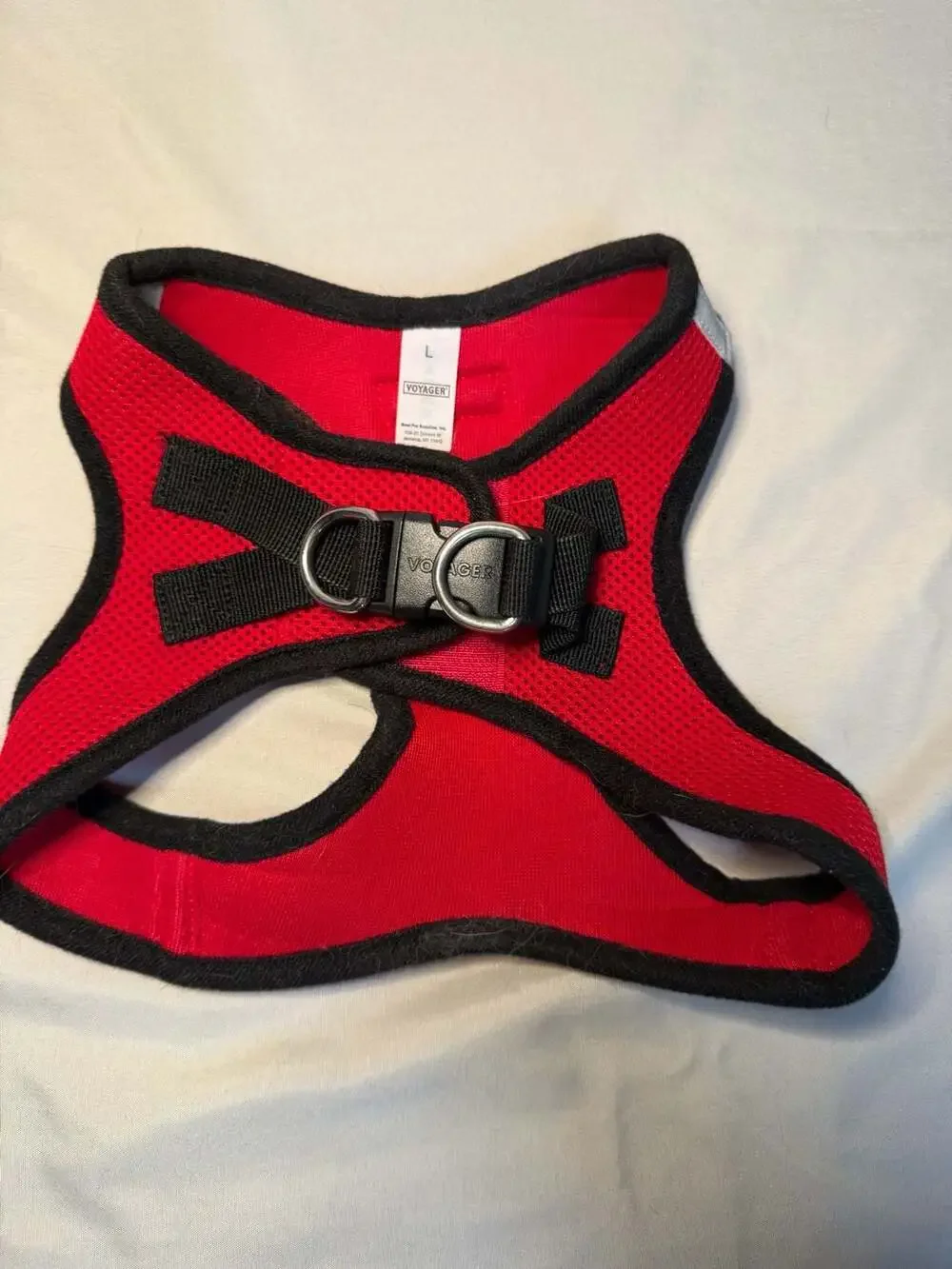 Voyager Step-In Air Dog Harness for Small and Medium Dogs, Red Base, L